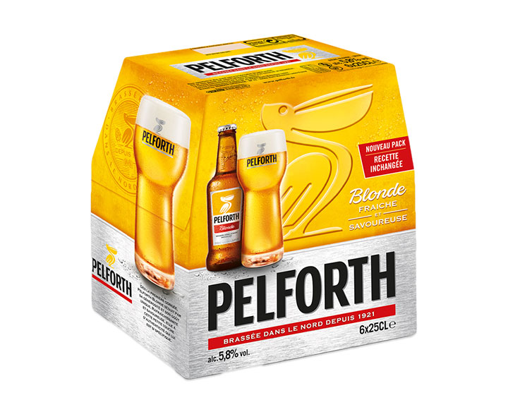 Pack de 6x25cl Pelforth Blonde