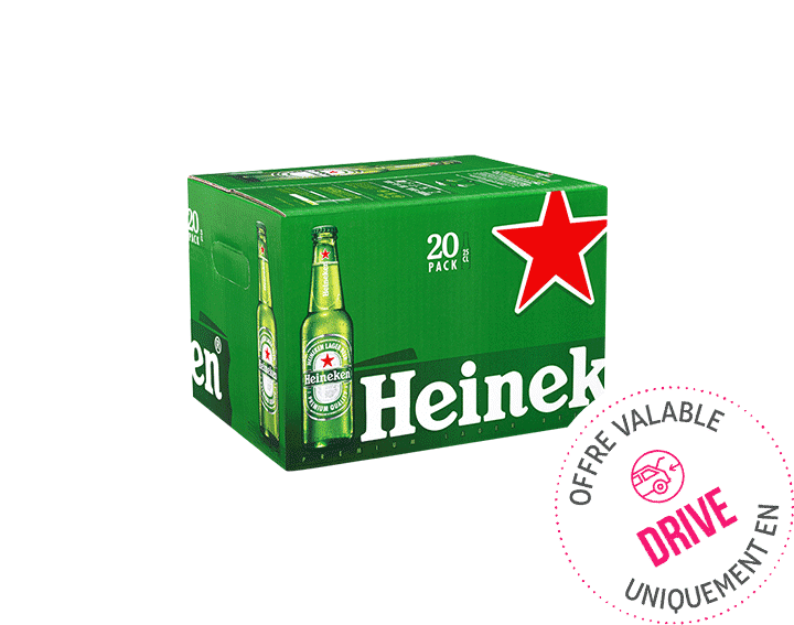 Heineken bière blonde 20x25cl 5°