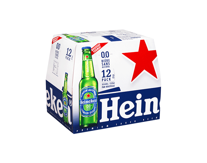Heineken 0.0 bière blonde sans alcool 12x25cl