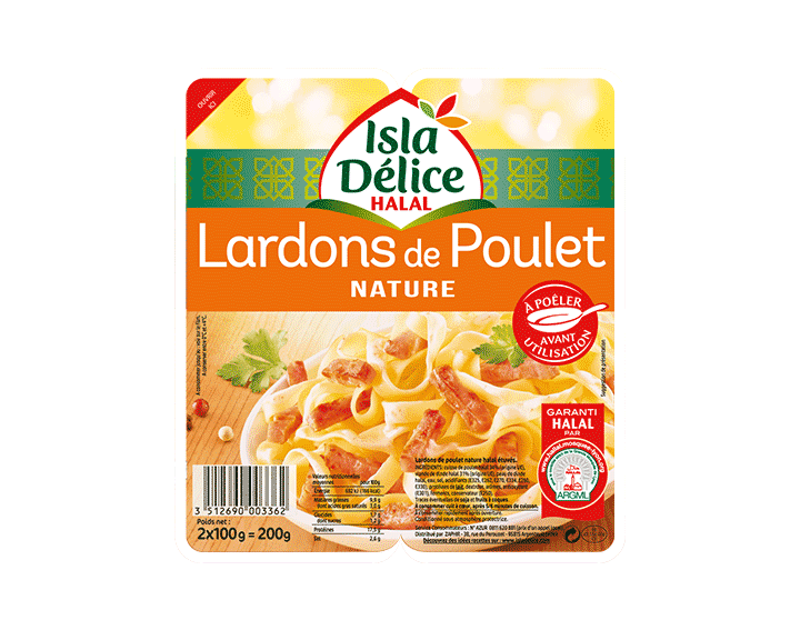 Lardons de poulet nature