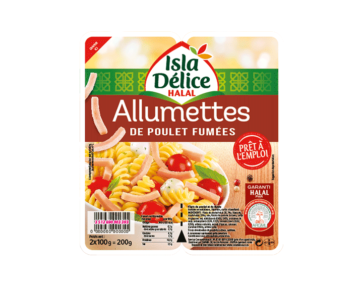Allumettes de poulet fumées