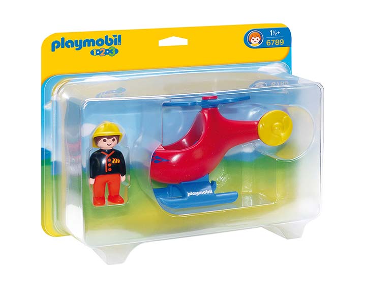 Pompier avec hélicoptère 