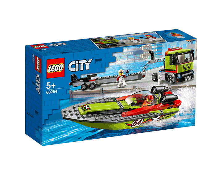 Le transport du bateau de course LEGO® City