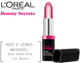 Lèvres à croquer
Rose à lèvres universel
