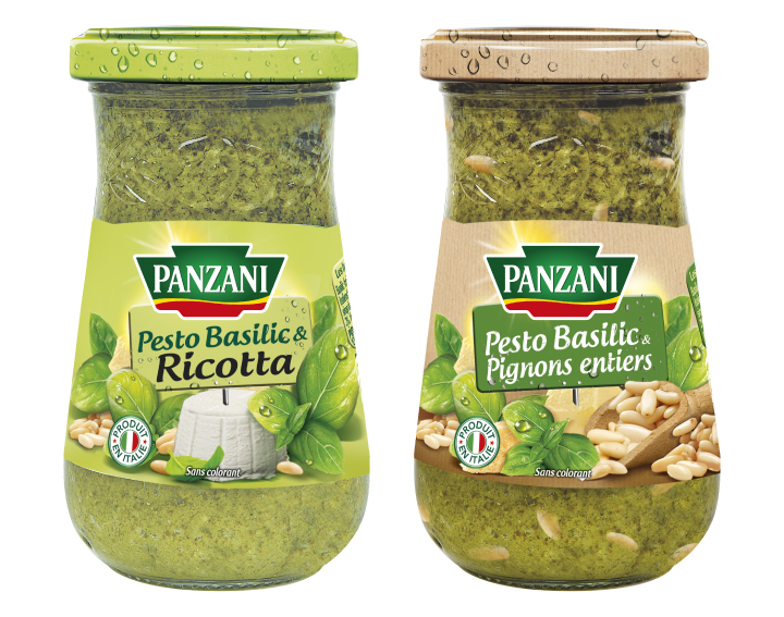 Pesto Basilic & Ricotta et Pesto Basilic & Pignons entiers