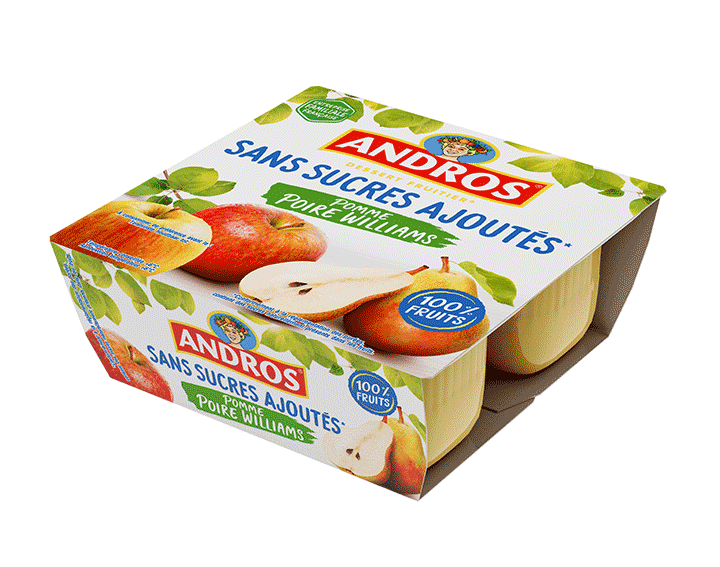 Sans Sucres Ajoutés* Pomme Poire Williams x4