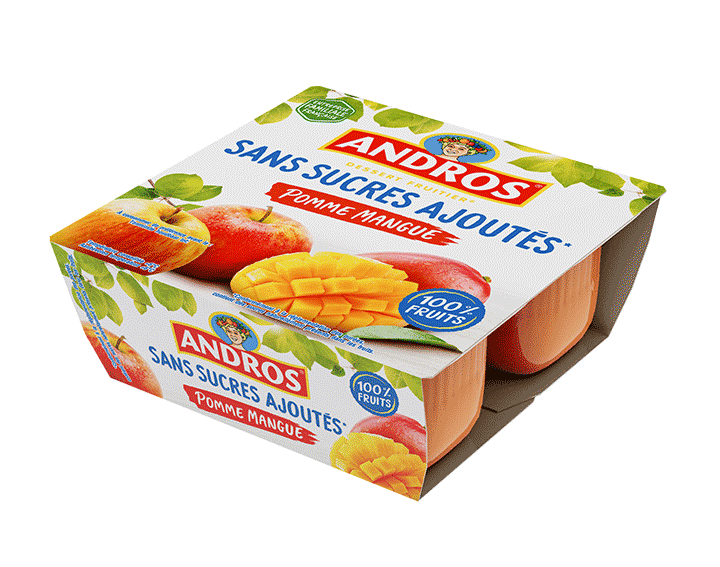 Sans Sucres Ajoutés* Pomme Mangue x4
