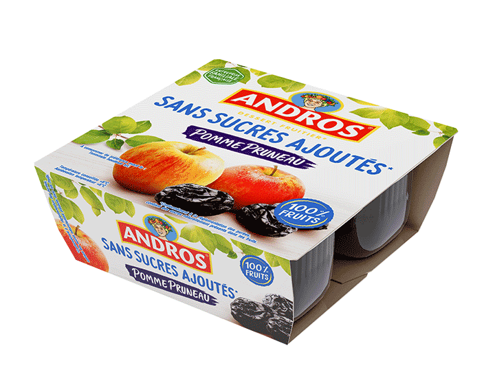 Sans Sucres Ajoutés* Pomme Pruneau x4
