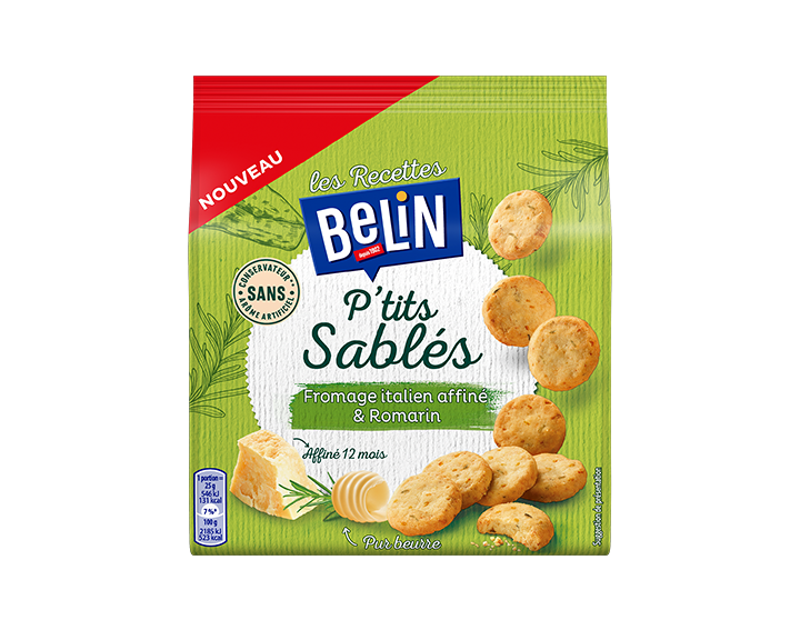 P'tits Sablés Fromage Italien Affiné & Romarin 