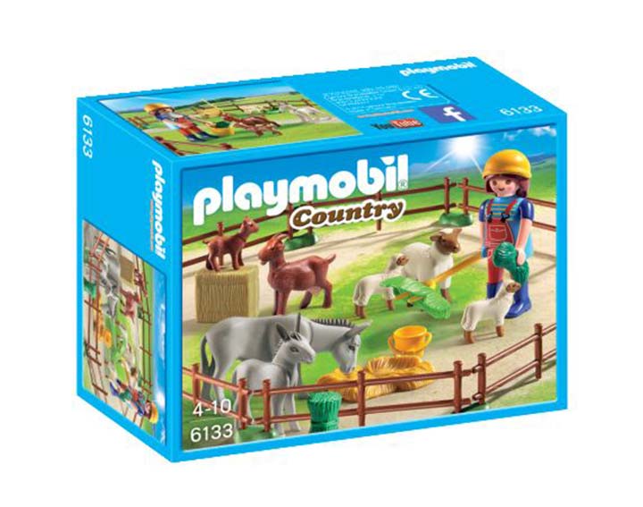 Fermière avec animaux