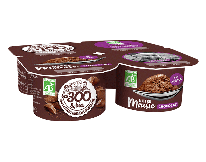 Notre mousse au chocolat 4x75g