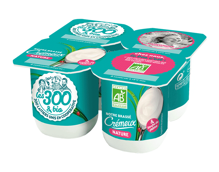 Notre brassé crémeux nature 4x125g