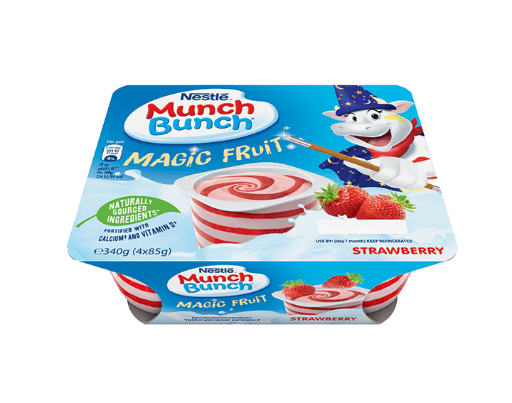 Munch Bunch Magic Fruit Strawberry 4x85g
