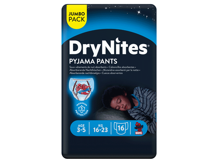 DryNites® 3-5 ans (16-23 kg) x16