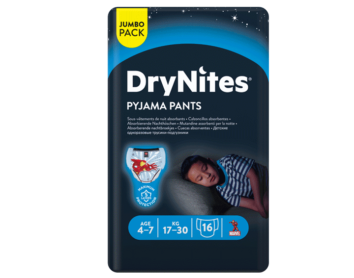 DryNites® 4-7 ans (17-30 kg) x16