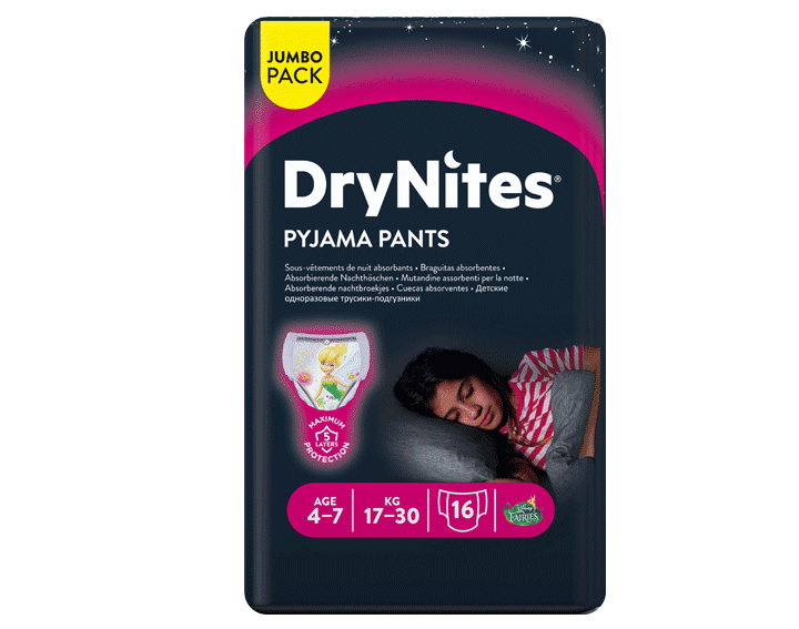 DryNites® 4-7 ans (17-30 kg) x16