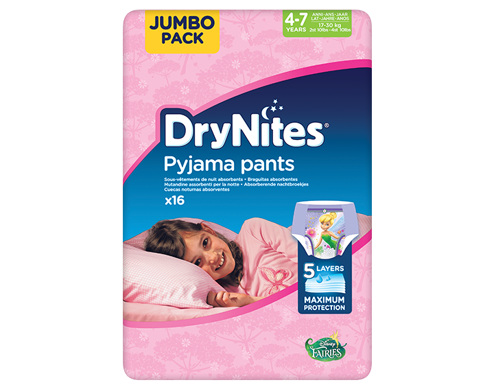 DryNites® 4-7 ans (17-30 kg) x16