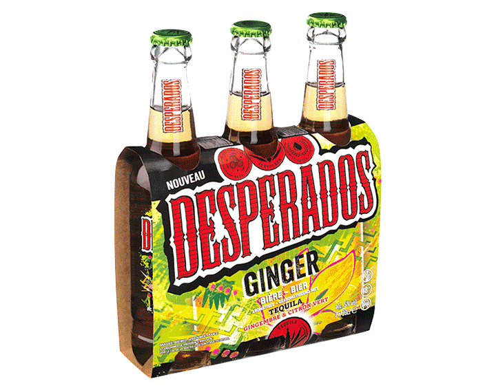 Desperados Ginger bière aromatisée 3x33cl 5°