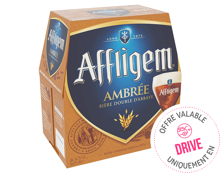 Affligem Ambrée bière d'abbaye 6x25cl 6.7°