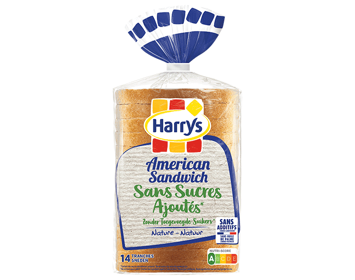 American sandwich nature Sans Sucres Ajoutés