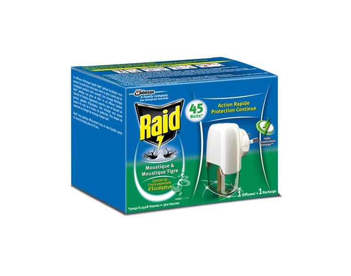 Raid® Diffuseur Electrique Liquide 45 nuits Eucalyptus