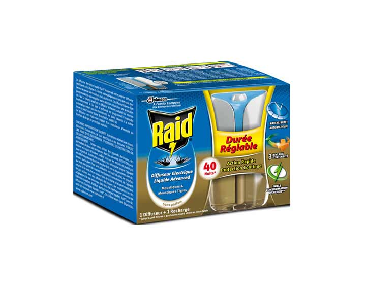 Raid® Diffuseur électrique liquide Advanced 40 nuits
