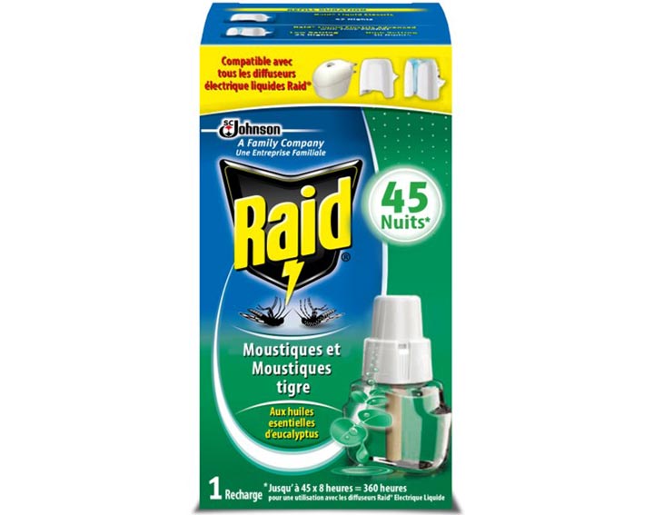 Raid® Recharge électrique liquide 45 nuits Eucalyptus