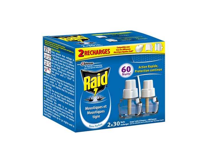 Raid® Recharge électrique liquide 2x30 nuits