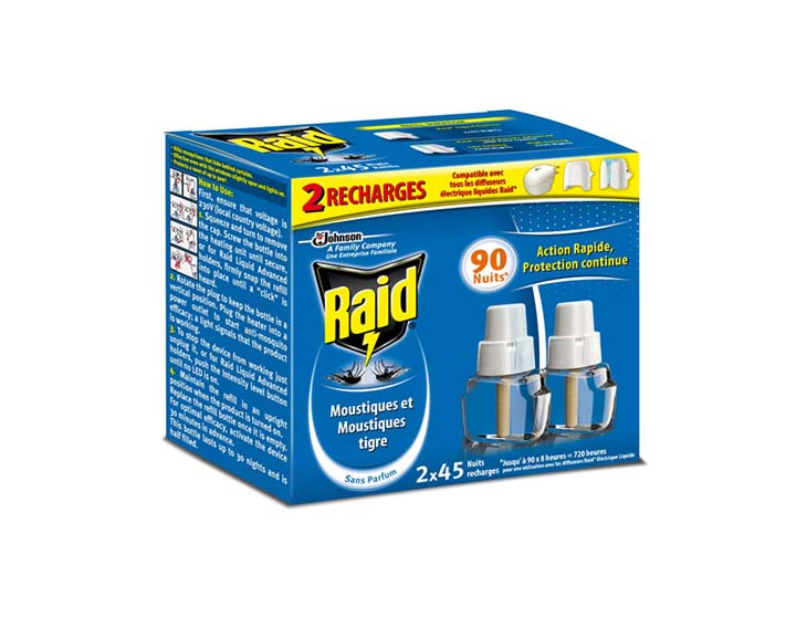 Raid® Recharge électrique liquide 2x45 nuits