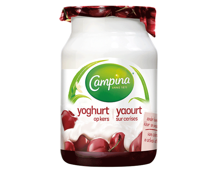 Yoghurt op Kers
