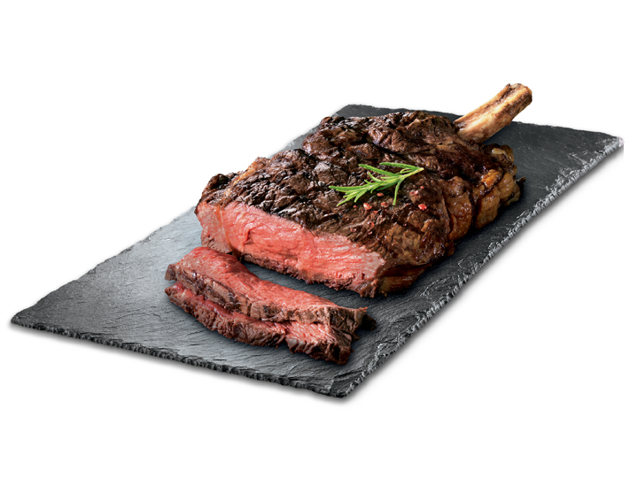 Exemple de viande à partager hors menu : Côte de Bœuf 1,2kg