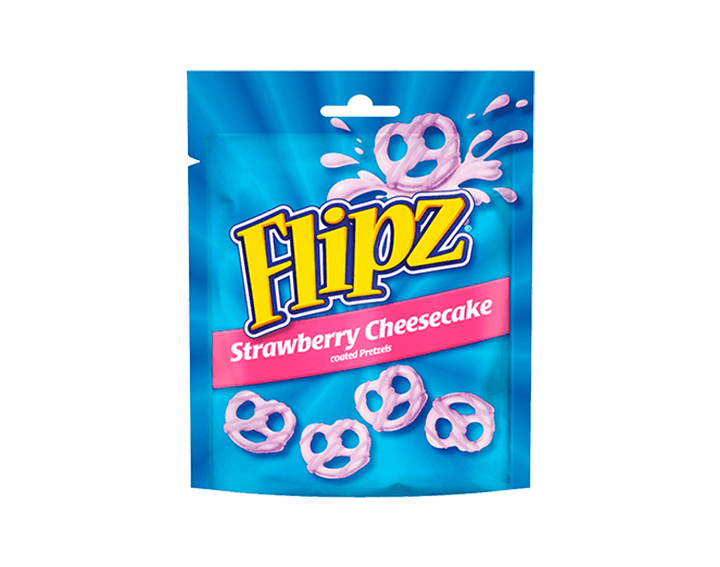 Strawberry Cheesecake Flavour Coated Pretzels 90g