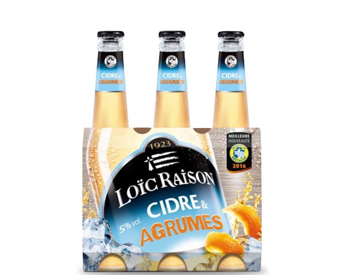 Pack de 3x27,5cl LOÏC RAISON Cidre & Agrumes
