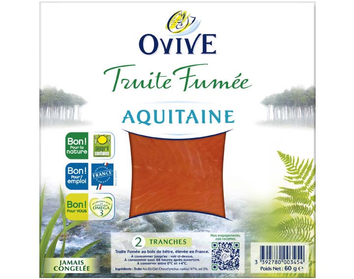 Truite Fumée d'Aquitaine 2 tranches