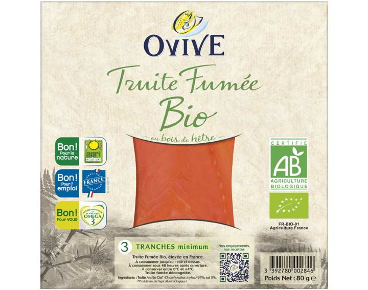 Truite Fumée Bio 3 tranches mini