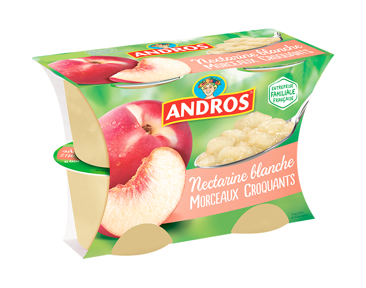Nectarine Blanche Morceaux 4x100g