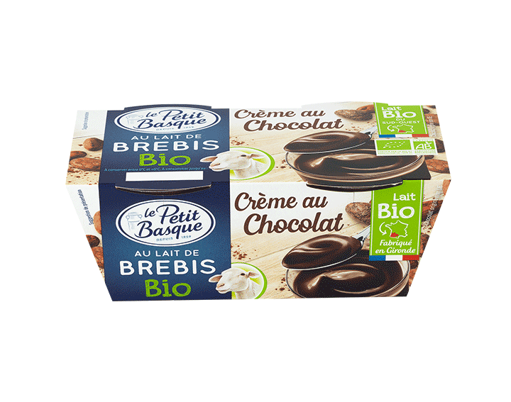 Crème au Chocolat BIO au Lait de Brebis