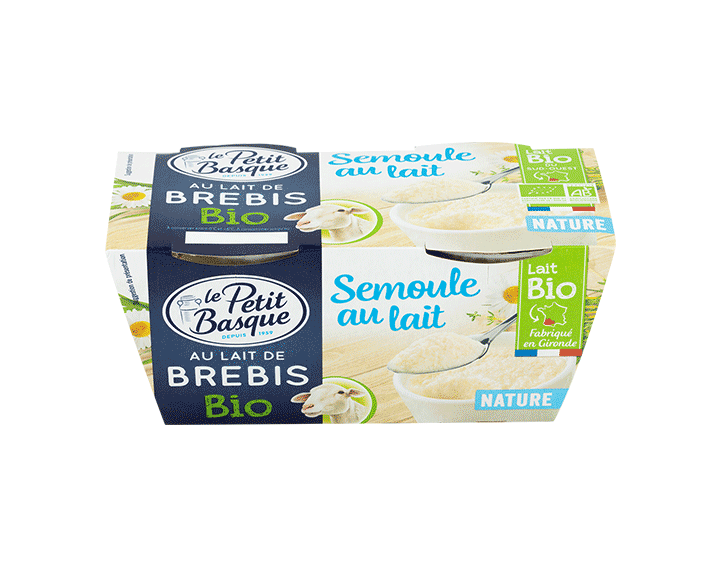 Semoule BIO Nature au lait de Brebis