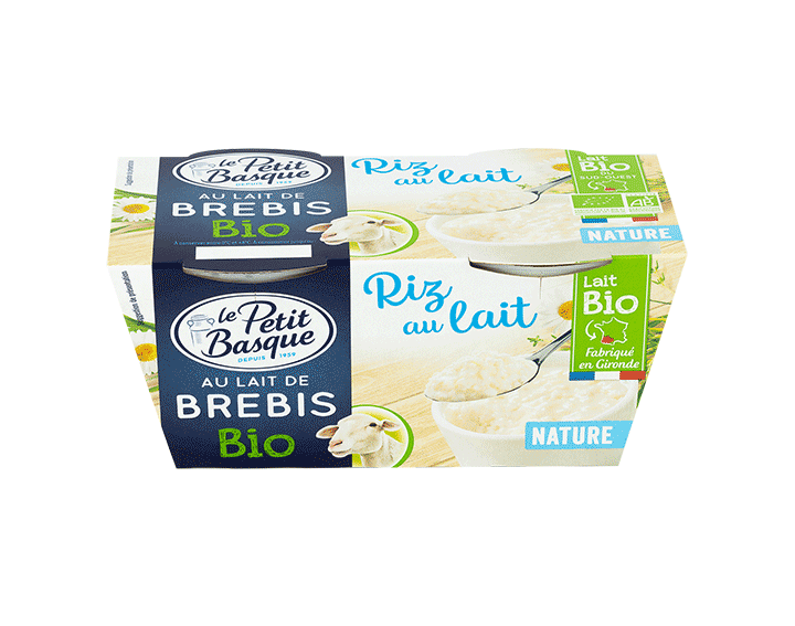 Riz BIO Nature au lait de Brebis