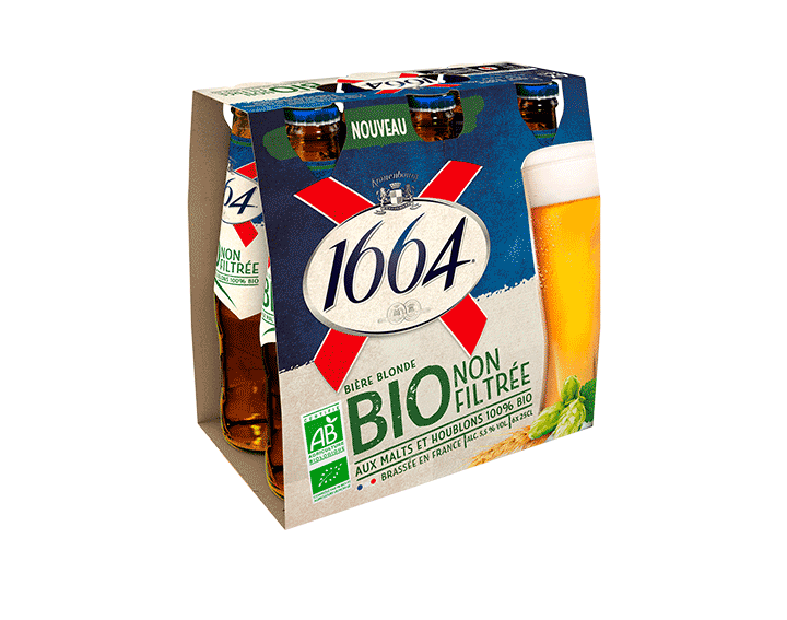 1664 Bio non filtrée - 6x25cl
