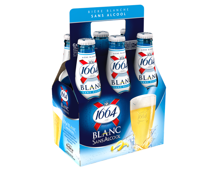 1664 Blanc sans alcool - 6x25cl