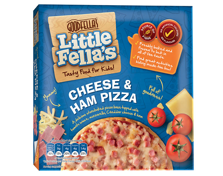 Little Fella's Cheese & Ham Pizza