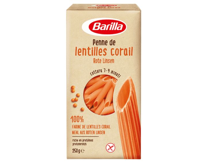 Penne Lentilles Corail 250g