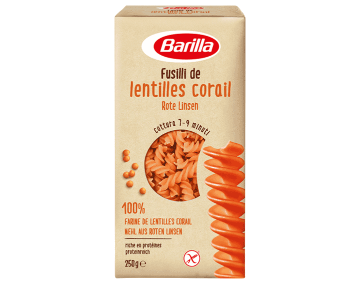 Fusilli Lentilles Corail 250g
