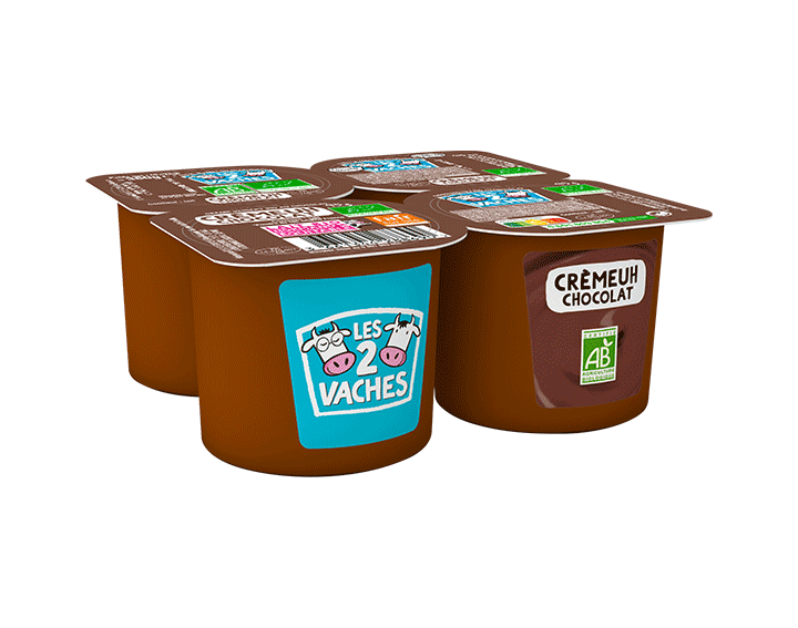 Dessert crèmeuh chocolat 4x95g