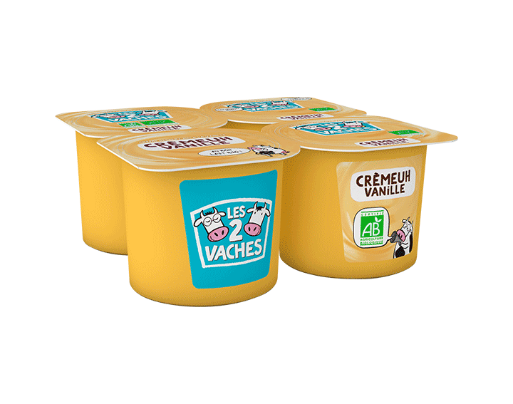Dessert crèmeuh vanille 4x95g