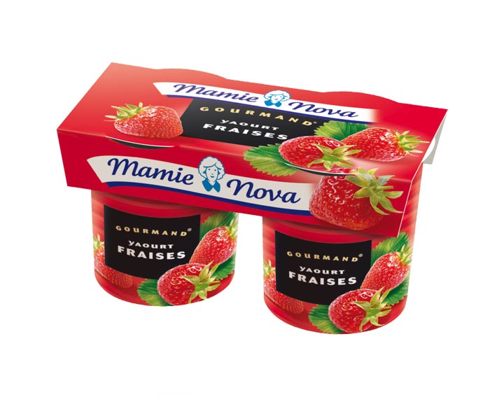 Yaourts Gourmand® Fraises Mamie Nova