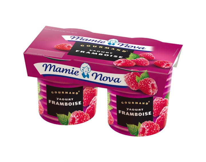 Yaourts Gourmand® Framboises Mamie Nova