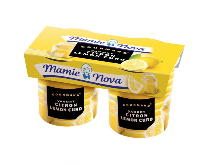 Yaourts Gourmand® Citron Lemon Curd Mamie Nova 