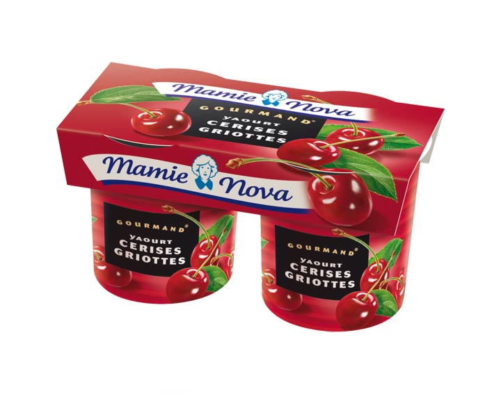 Yaourts Gourmand® Cerises Griottes Mamie Nova 